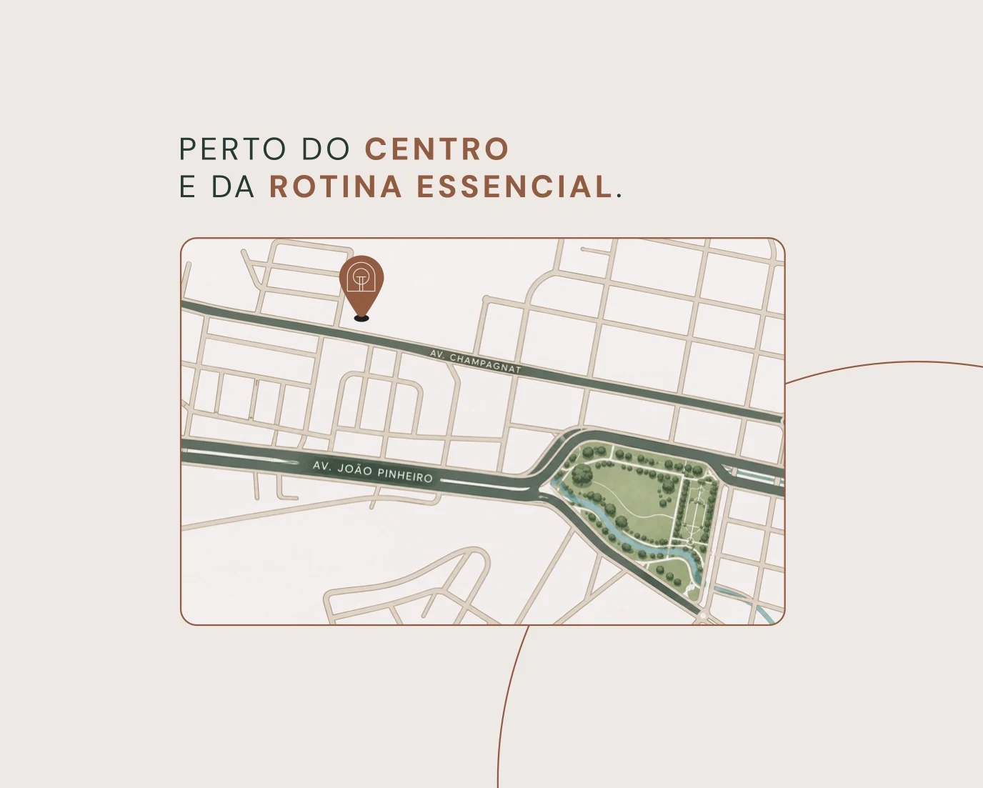 Localização do Le Champ Village no mapa do book oficial